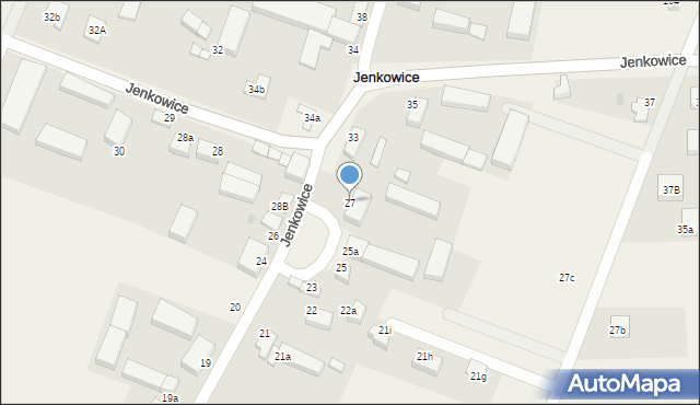 Jenkowice, Jenkowice, 27, mapa Jenkowice