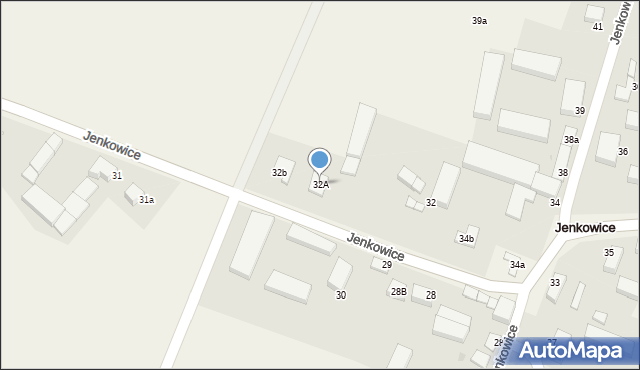 Jenkowice, Jenkowice, 32A, mapa Jenkowice