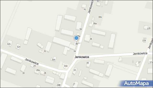 Jenkowice, Jenkowice, 38, mapa Jenkowice