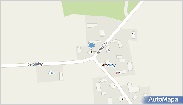 Jerominy, Jerominy, 3, mapa Jerominy