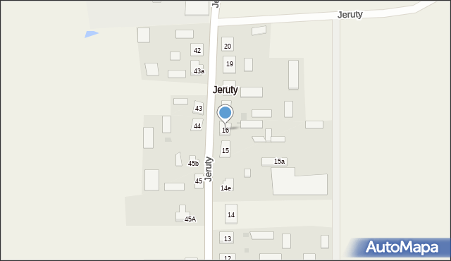 Jeruty, Jeruty, 16, mapa Jeruty