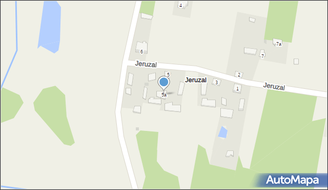 Jeruzal, Jeruzal, 5a, mapa Jeruzal