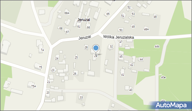 Jeruzal, Jeruzal, 29, mapa Jeruzal