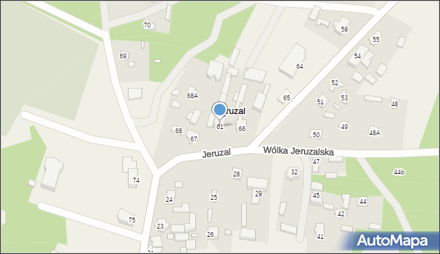 Jeruzal, Jeruzal, 61, mapa Jeruzal