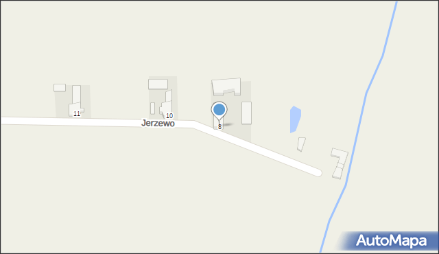 Jerzewo, Jerzewo, 8, mapa Jerzewo