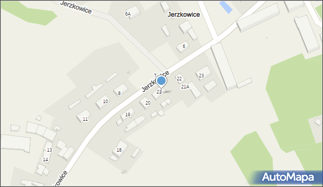 Jerzkowice, Jerzkowice, 21/2, mapa Jerzkowice