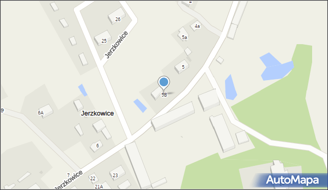 Jerzkowice, Jerzkowice, 5B, mapa Jerzkowice