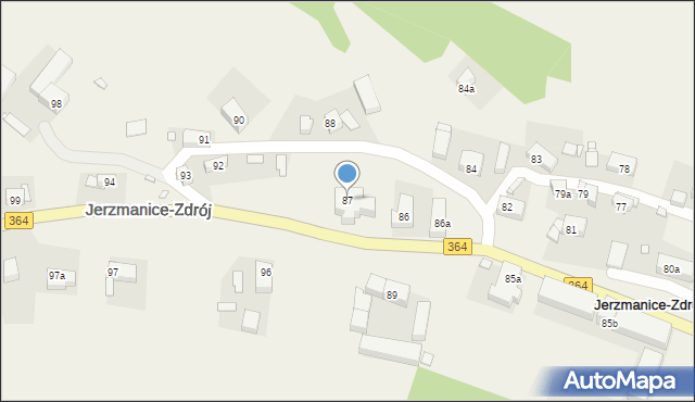 Jerzmanice-Zdrój, Jerzmanice-Zdrój, 87, mapa Jerzmanice-Zdrój