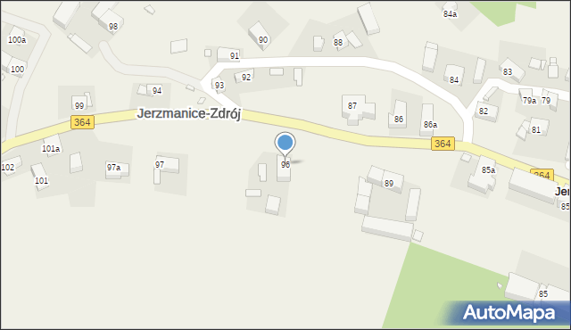 Jerzmanice-Zdrój, Jerzmanice-Zdrój, 96, mapa Jerzmanice-Zdrój