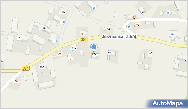 Jerzmanice-Zdrój, Jerzmanice-Zdrój, 97a, mapa Jerzmanice-Zdrój