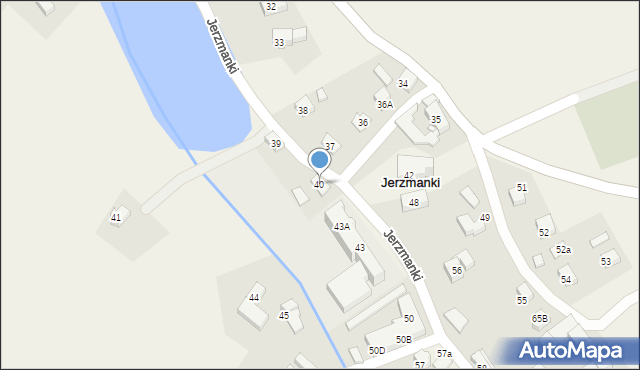 Jerzmanki, Jerzmanki, 40, mapa Jerzmanki