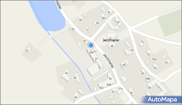 Jerzmanki, Jerzmanki, 43A, mapa Jerzmanki