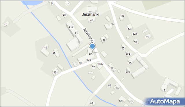 Jerzmanki, Jerzmanki, 50a, mapa Jerzmanki