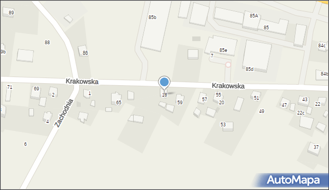 Jerzmanowice, Jerzmanowice, 18, mapa Jerzmanowice