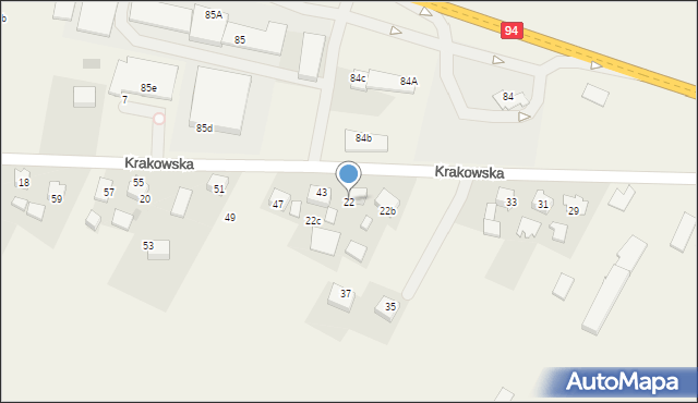 Jerzmanowice, Jerzmanowice, 22, mapa Jerzmanowice