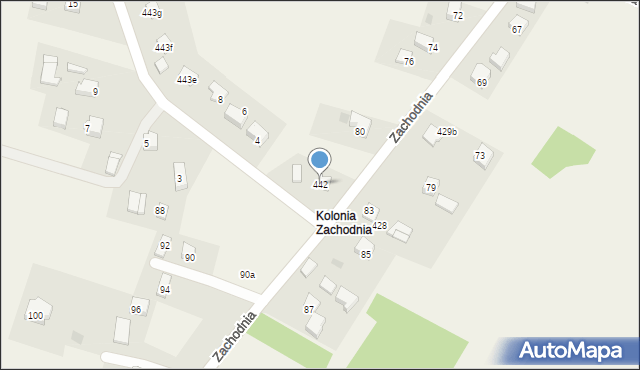 Jerzmanowice, Jerzmanowice, 442, mapa Jerzmanowice