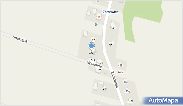 Jerzmanowice, Jerzmanowice, 454, mapa Jerzmanowice