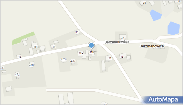 Jerzmanowice, Jerzmanowice, 42b, mapa Jerzmanowice