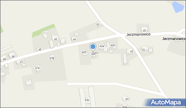 Jerzmanowice, Jerzmanowice, 42C, mapa Jerzmanowice