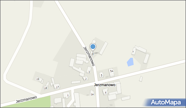 Jerzmanowo, Jerzmanowo, 8, mapa Jerzmanowo