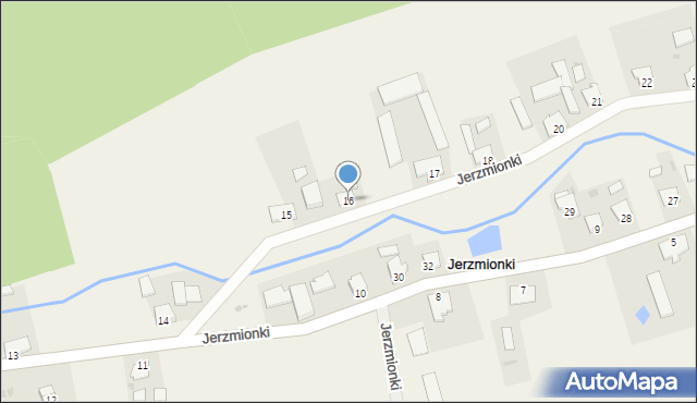 Jerzmionki, Jerzmionki, 16, mapa Jerzmionki