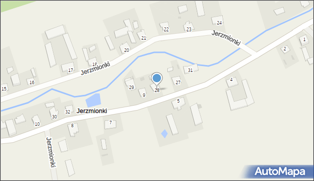 Jerzmionki, Jerzmionki, 28, mapa Jerzmionki