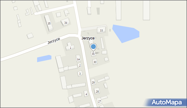 Jerzyce, Jerzyce, 31, mapa Jerzyce