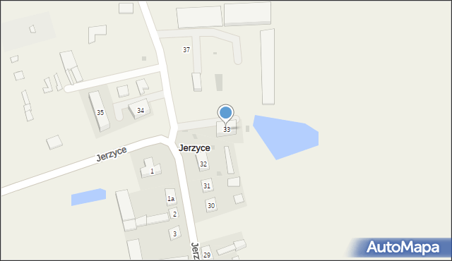 Jerzyce, Jerzyce, 33, mapa Jerzyce