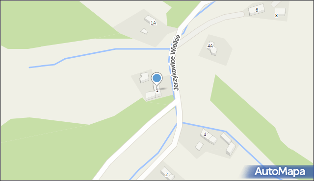 Jerzykowice Wielkie, Jerzykowice Wielkie, 1, mapa Jerzykowice Wielkie
