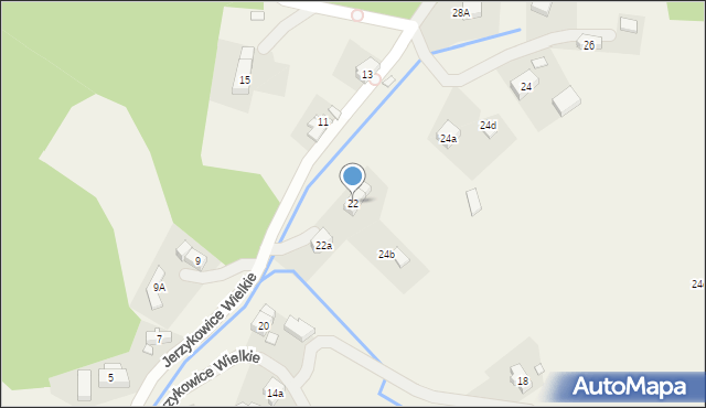 Jerzykowice Wielkie, Jerzykowice Wielkie, 22, mapa Jerzykowice Wielkie