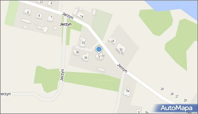 Jerzyn, Jerzyn, 1, mapa Jerzyn