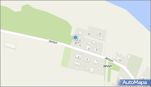 Jerzyn, Jerzyn, 10, mapa Jerzyn