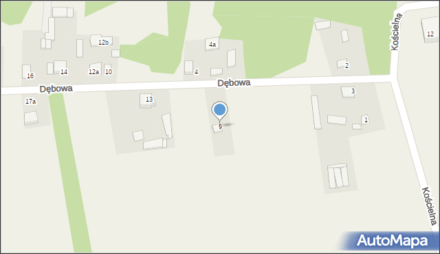 Jerzyska, Jerzyska, 12a, mapa Jerzyska