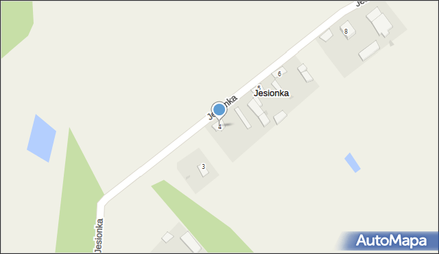 Jesionka, Jesionka, 4, mapa Jesionka
