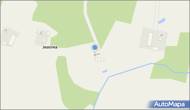 Jesionka, Jesionka, 11, mapa Jesionka