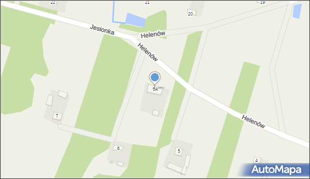 Jesionka, Jesionka, 5A, mapa Jesionka