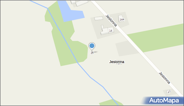 Jesionna, Jesionna, 15, mapa Jesionna