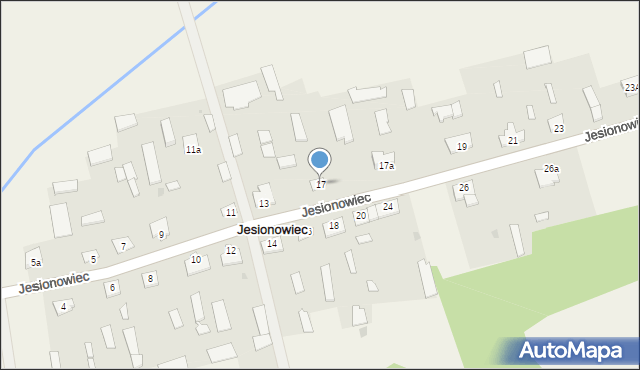 Jesionowiec, Jesionowiec, 17, mapa Jesionowiec