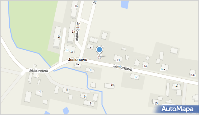 Jesionowo, Jesionowo, 11, mapa Jesionowo