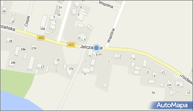 Jeszkowice, Jelczańska, 3, mapa Jeszkowice