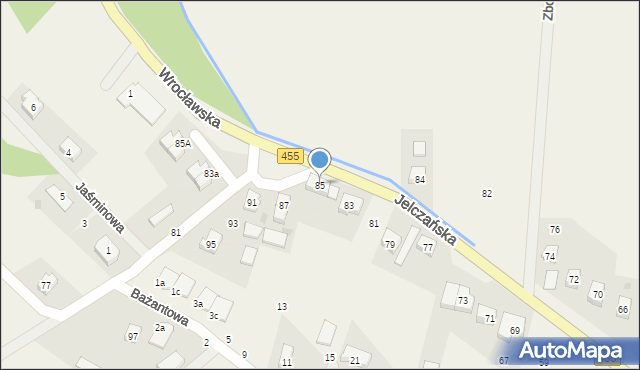 Jeszkowice, Jelczańska, 85, mapa Jeszkowice