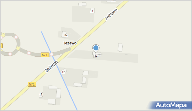 Jeżewo, Jeżewo, 31, mapa Jeżewo