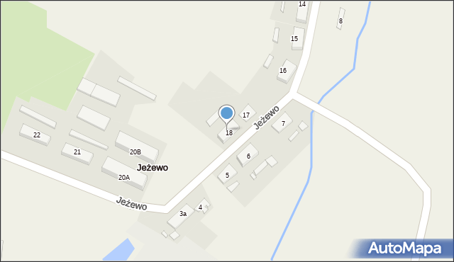 Jeżewo, Jeżewo, 18a, mapa Jeżewo