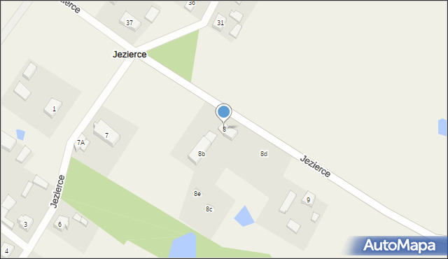 Jezierce, Jezierce, 8, mapa Jezierce