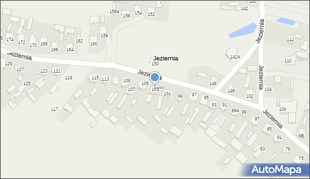 Jeziernia, Jeziernia, 103, mapa Jeziernia