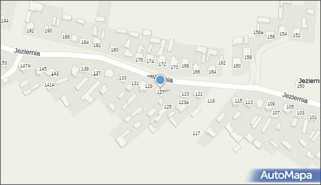 Jeziernia, Jeziernia, 127, mapa Jeziernia