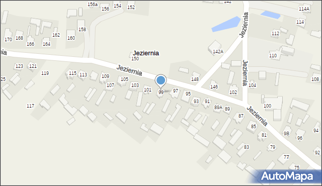 Jeziernia, Jeziernia, 99, mapa Jeziernia