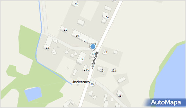 Jezierzany, Jezierzany, 13, mapa Jezierzany