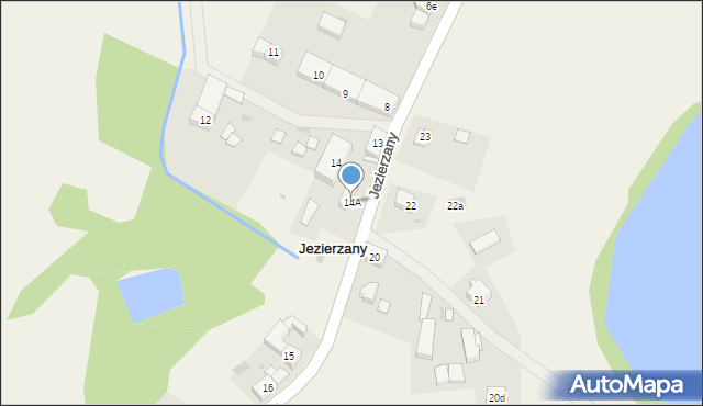 Jezierzany, Jezierzany, 14A, mapa Jezierzany