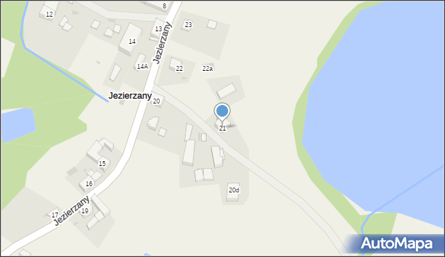 Jezierzany, Jezierzany, 21, mapa Jezierzany